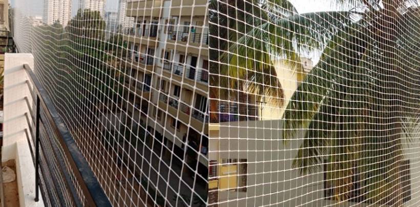 Bird Nets In hyderabad for Balcony | Call 8247237019 To Get Charges Near Me